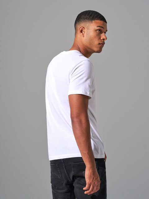 Sinsay Men's White Short Sleeve T-Shirt | Sinsay In Lebanon