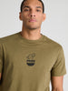 Sinsay Men's Olive Green Printed Round Neck T-Shirt | Sinsay In Lebanon