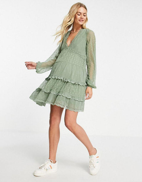 Asos Design Maternity Women's Khaki Dress ANF1033