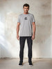 Sinsay Men's Grey Printed Basic T-Shirt | Sinsay In Lebanon