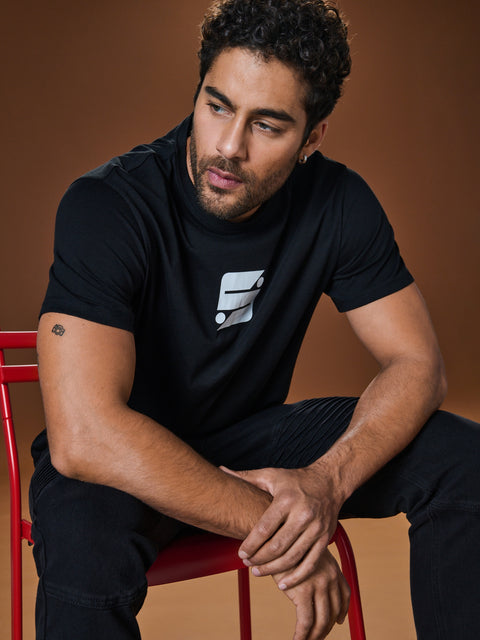 Sinsay Men’s Black Graphic Icon T-Shirt | Sinsay in Lebanon