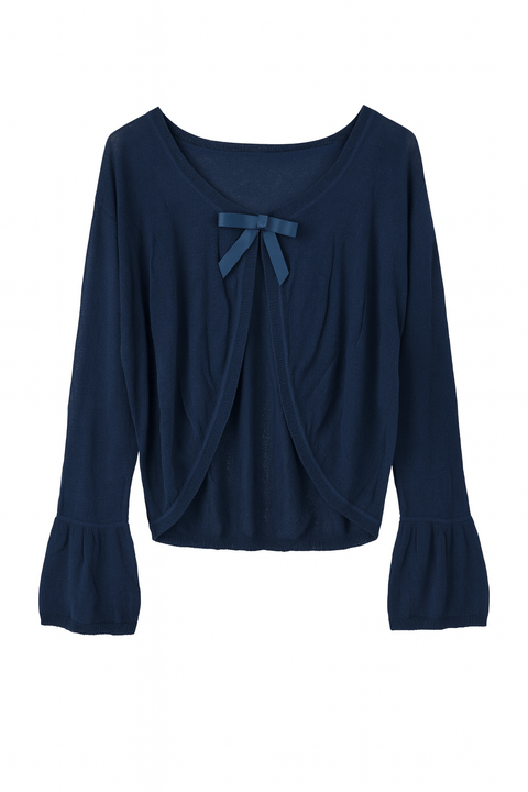 Boboli Girl's Navy Long-Sleeve Cardigan| Boboli in Lebanon