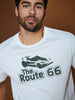 Sinsay Men's White Overprint Short Sleeves T-Shirt | Sinsay In Lebanon