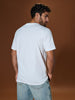 Sinsay Men's White Overprint Short Sleeves T-Shirt | Sinsay In Lebanon