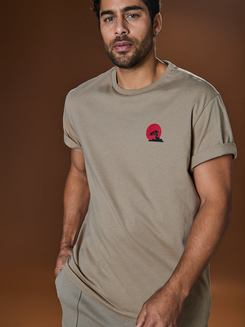 Sinsay Men's  Brown Short-sleeve T-shirt | Sinsay in Lebanon