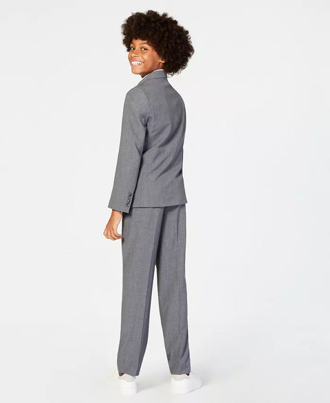 Calvin Klein Big Boy's Gray Slim Fit Stretch Suit Pant |Calvin Klein In Lebanon