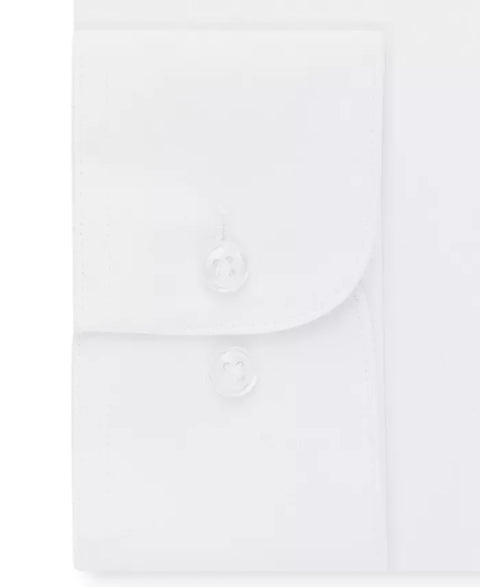 Van Heusen Men's White Classic/Regular Fit Wrinkle Free Poplin Solid Dress Shirt |Van Heusen In Lebanon