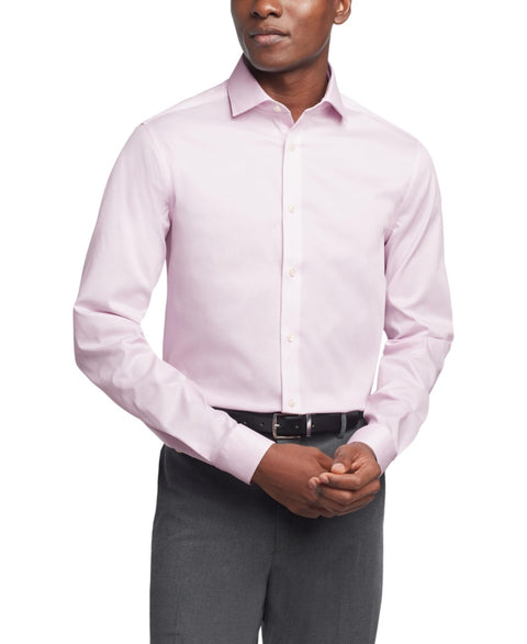 Calvin Klein Men's Pink Steel Plus Slim Fit Dress Shirt | Calvin Klein In Lebanon