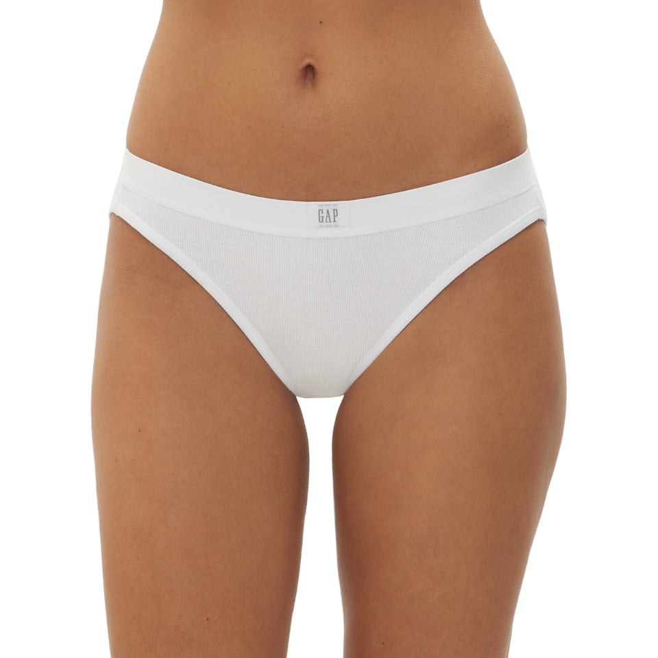 GapBody Women's White Logo Comfort Briefs