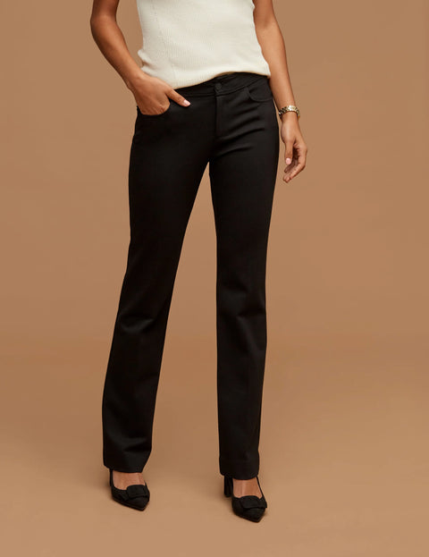 Anne Klein Women's Black Fly Front Bootleg Pant | Anne Klein In Lebanon