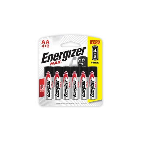 Energizer Max Plus AA 4+2 Free