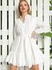 Sinsay Women's White Mini Dress With Eyelet Embroidery | Sinsay In Lebanon
