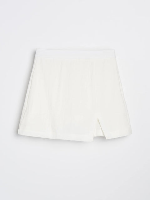 Sinsay Women's White Viscose Skort | Sinsay In Lebanon