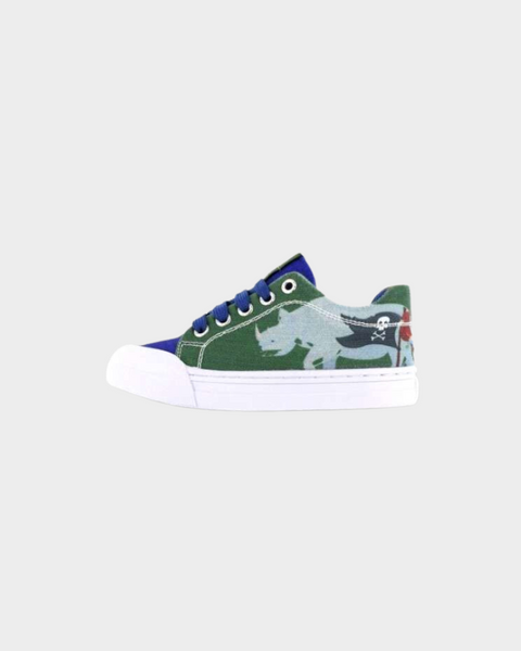 Go Bananas Boy's Green Rhino Sneaker Shoes 4114915 (shr)