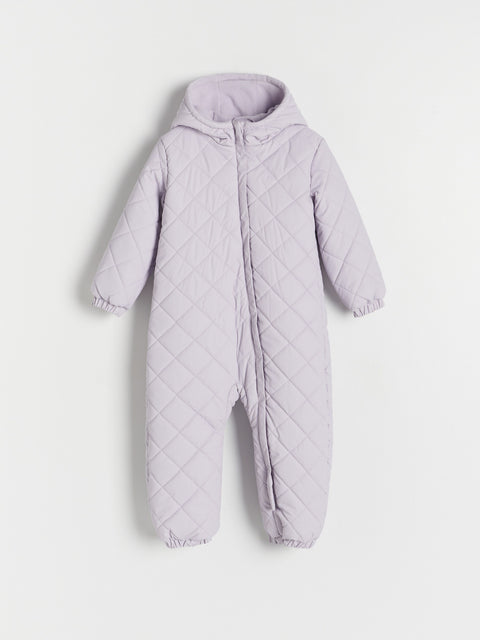 Reserved Baby Girl's Light Purple Insulated Snowsuit With Mittens | Reserved In Lebanon