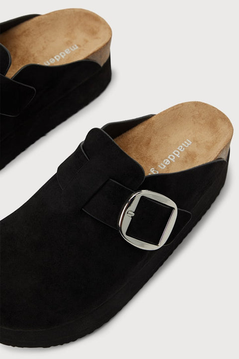 Madden Girl Women's Black Suede Cutie piie Slippers | Madden Girl In Lebanon