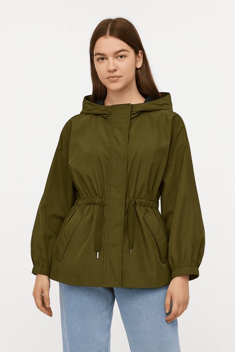 S.Oliver Girl's Olive Green Zippered Jacket |S.Olive in Lebanon