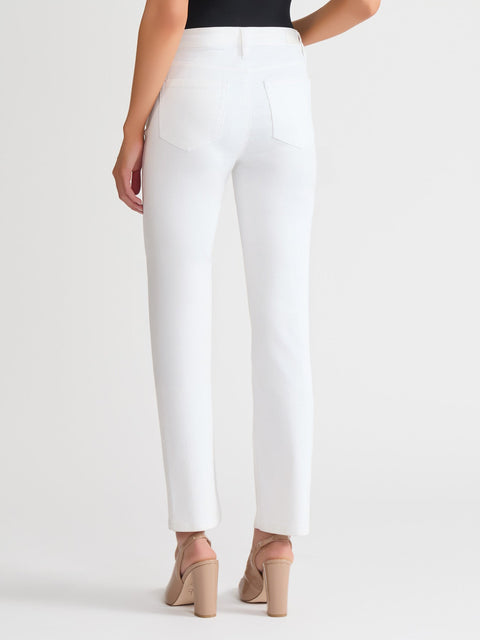 Jones New York Women's White Lexington Straight Leg Jeans |Jones New York In Lebanon