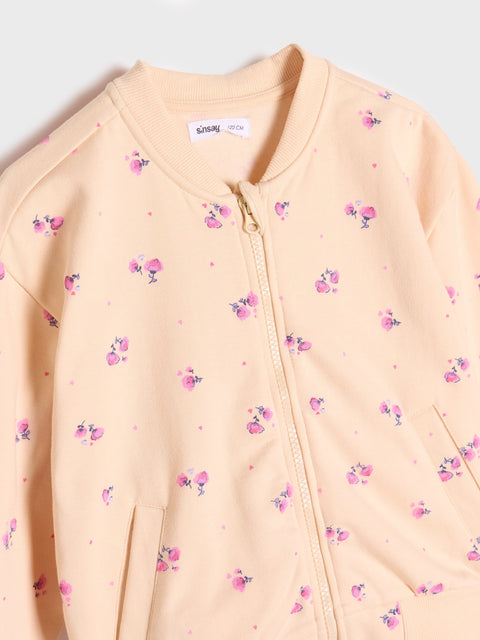 Sinsay Girl's Beige  Sports  with stand-up collar Jacket   | Sinsay in Lebanon