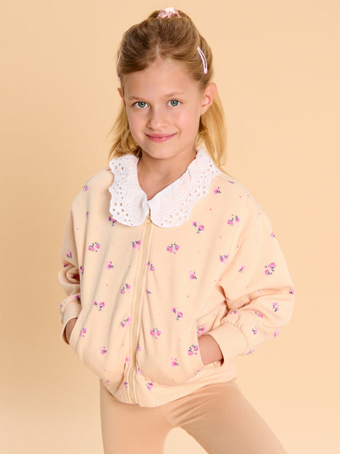 Sinsay Girl's Beige  Sports  with stand-up collar Jacket   | Sinsay in Lebanon