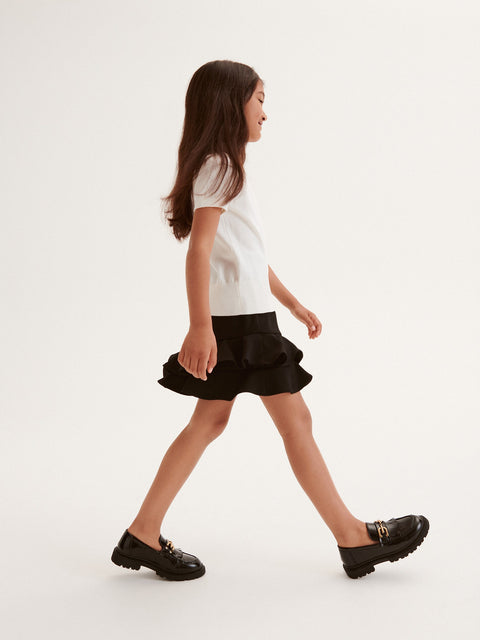 Reserved Girl's Black Ruffle Skirt | Reserved In Lebanon