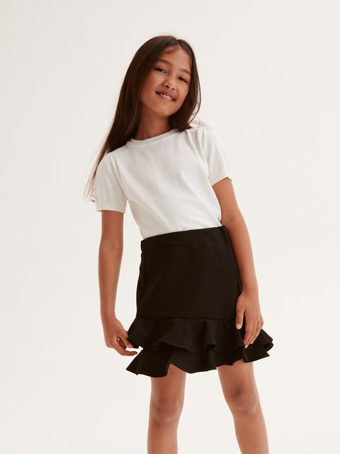 Reserved Girl's Black Ruffle Skirt | Reserved In Lebanon
