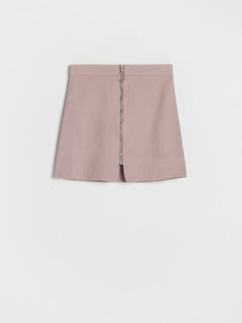 Reserved Girl's Dusty Rose Denim Zip Up Skirt |Reserved In Lebanon