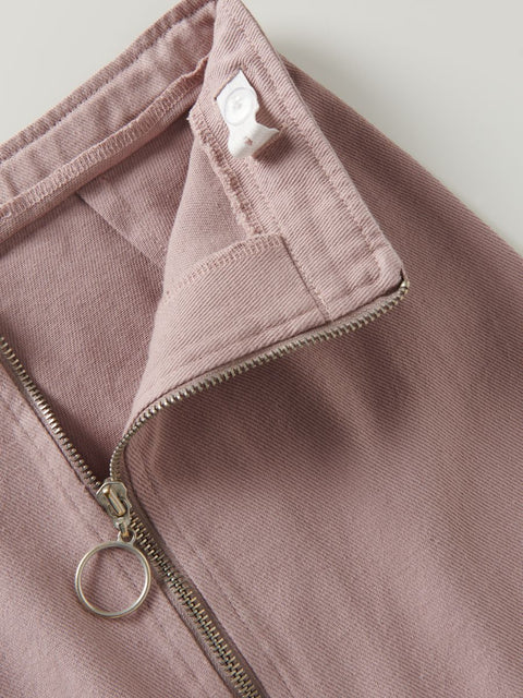 Reserved Girl's Dusty Rose Denim Zip Up Skirt |Reserved In Lebanon