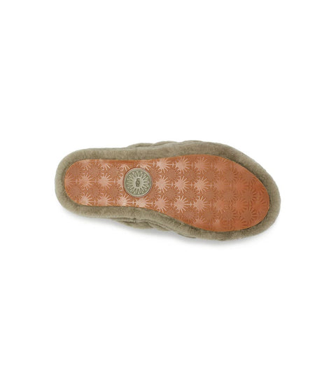 UGG Women's Khaki Green Fluff Yeah Slide Slipper |UGG In Lebanon