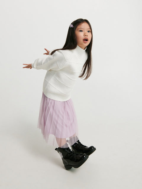 Reserved Girl's Light Purple Pleated Mini Skirt | Reserved In Lebanon