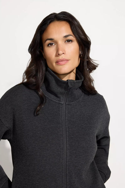 Mondetta Girl's Dark Grey Full Zip Fleece Jacket |Mondetta In Lebanon