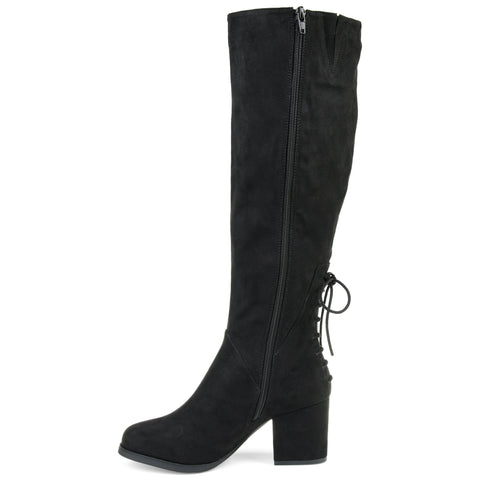 Journee Women's Black Leeda Tru Comfort Foam Block Heel Boots |Journee in Lebanon