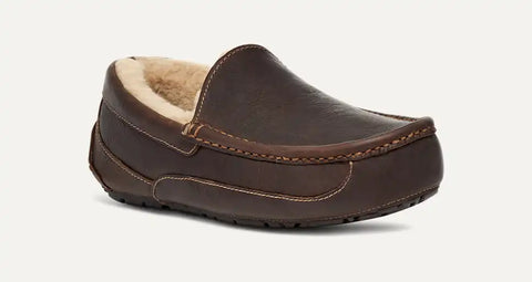UGG Men's Dark Brown Ascot Matte Leather Casual Shoes | UGG In Lebanon