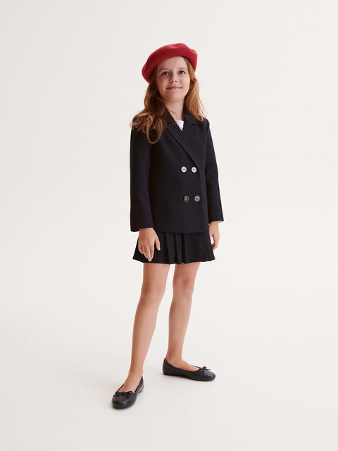 Reserved Girl's Navy Pleated Skirt | Reserved In Lebanon