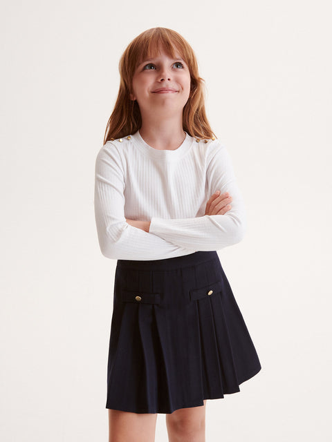 Reserved Girl's Navy Pleated Skirt | Reserved In Lebanon