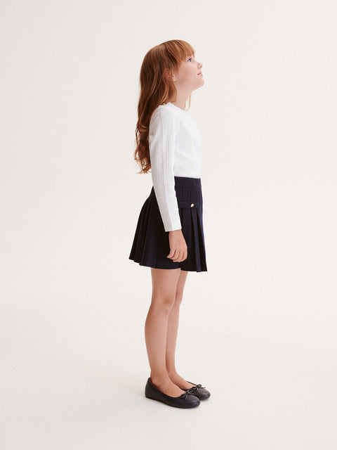 Reserved Girl's Navy Pleated Skirt | Reserved In Lebanon