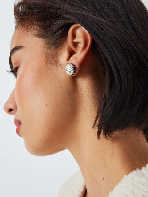 Kate Spade Women's Silver Tone Square Glass Stud Earrings | Kate Spade In Lebanon