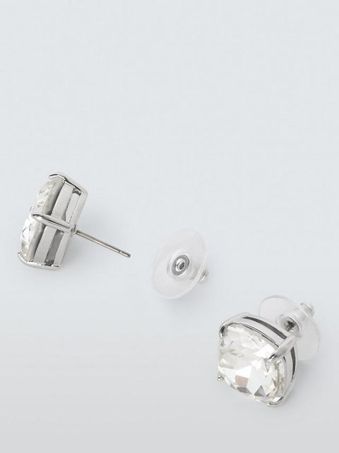 Kate Spade Women's Silver Tone Square Glass Stud Earrings | Kate Spade In Lebanon