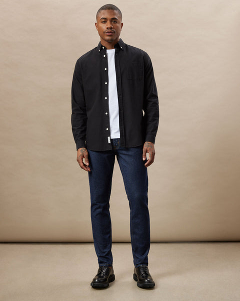 Frank And Oak  Men's Black Jasper Shirt | Frank And Oak In Lebanon
