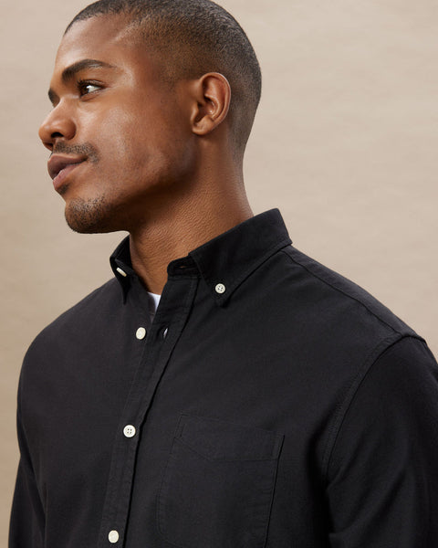 Frank And Oak  Men's Black Jasper Shirt | Frank And Oak In Lebanon