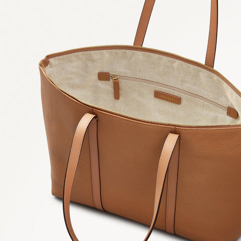 Radley London Women's Tan Lynton Close Extra Large Zip Top Tote Bag | Radley London In Lebanon