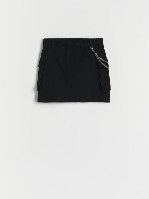 Reserved Girl's Black Short Pocket Skirt | Reserved In Lebanon