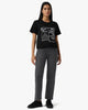 Emporio Armani Women's Black Regular Fit Cotton Crew-Neck T-Shirt | Emporio Armani In Lebanon