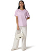 Emporio Armani Women's Light Pink Regular Fit Cotton T-Shirt | Emporio Armani In Lebanon