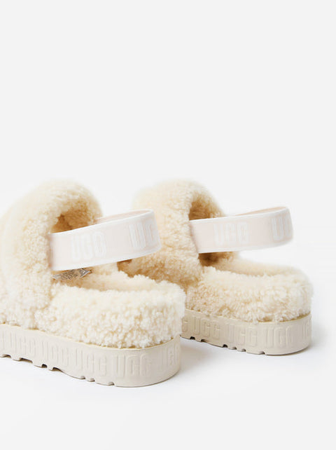 UGG Women's Off-White Fury Fluffita Sandals | UGG In Lebanon