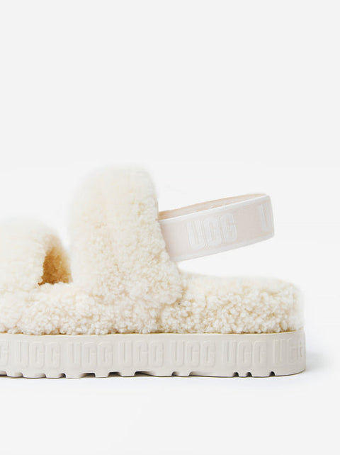 UGG Women's Off-White Fury Fluffita Sandals | UGG In Lebanon