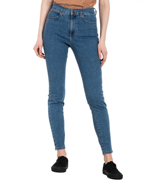 Wrangler Women's Blue High Rise Skinny Jeans |Wrangler In Lebanon
