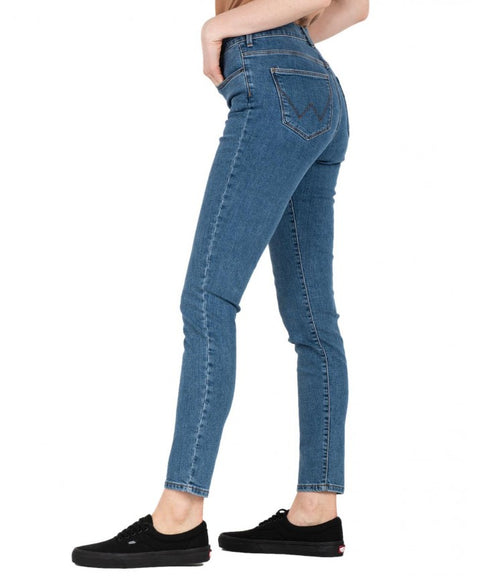Wrangler Women's Blue High Rise Skinny Jeans |Wrangler In Lebanon