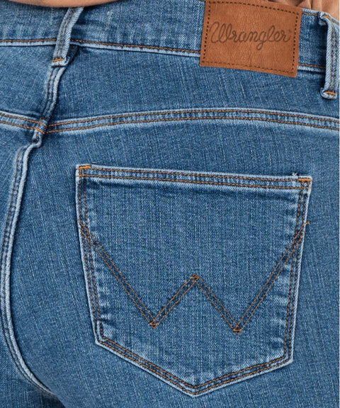 Wrangler Women's Blue High Rise Skinny Jeans |Wrangler In Lebanon