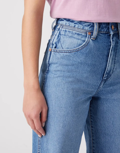 Wrangler Women's Blue Mom Relaxed Jeans | Wrangler In Lebanon